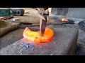 Blacksmith  how to make plier from broken wrench  plas