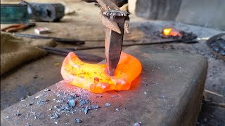 Blacksmith | how to make plier from broken wrench | plas.