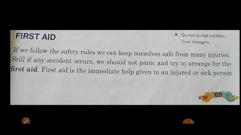 Science class-4 lesson -8 (Keeping Safe)