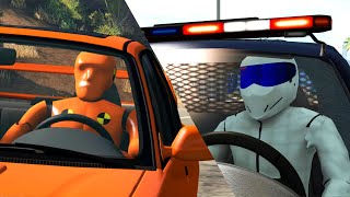 Dummy vs. The Stig: Police Getaway | BeamNG.drive