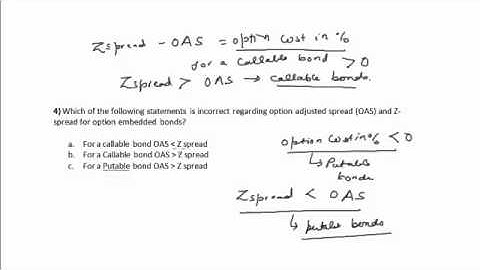 CFA Tutorial: Fixed Income (Option Adjusted Spread (OAS) and Z-spread for Option Embedded Bonds)