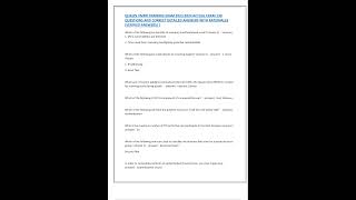 QUALYS VMDR TRAINING EXAM ACTUAL EXAM 130 QUESTIONS AND CORRECT DETAILED ANSWERS WITH RATIONALES VER