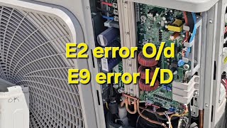 E2 ERROR MIDEA MINI VRF CONCEALED UNIT