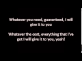Say So - Allen Stone (with lyrics)