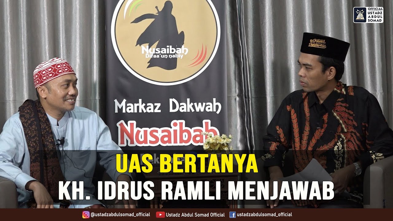 Uas Bertanya Kh Idrus Ramli Menjawab Ustadz Abdul Somad Lc Ma Ph D Youtube