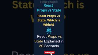 Props vs. State: The Ultimate Showdown | React Props vs State: Which is Which? | Benazir Education