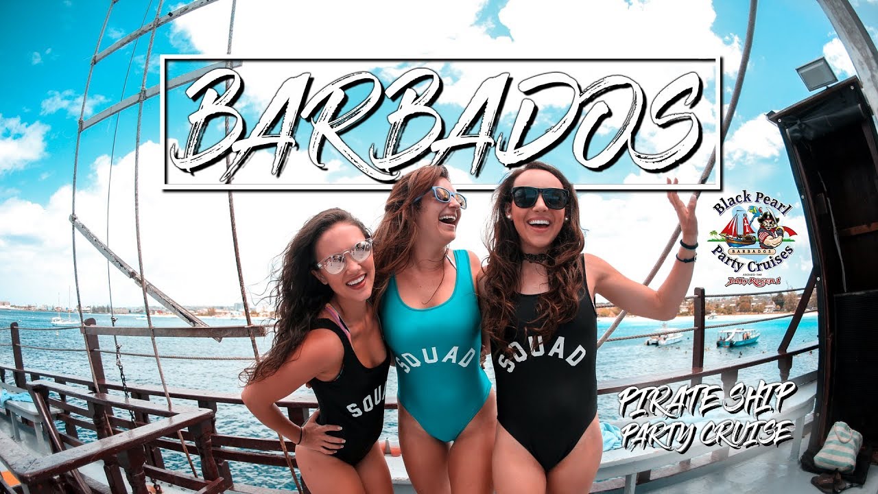 Barbados PIRATE SHIP PARTY CRUISE Black Pearl Jolly Roger 1 YouTube