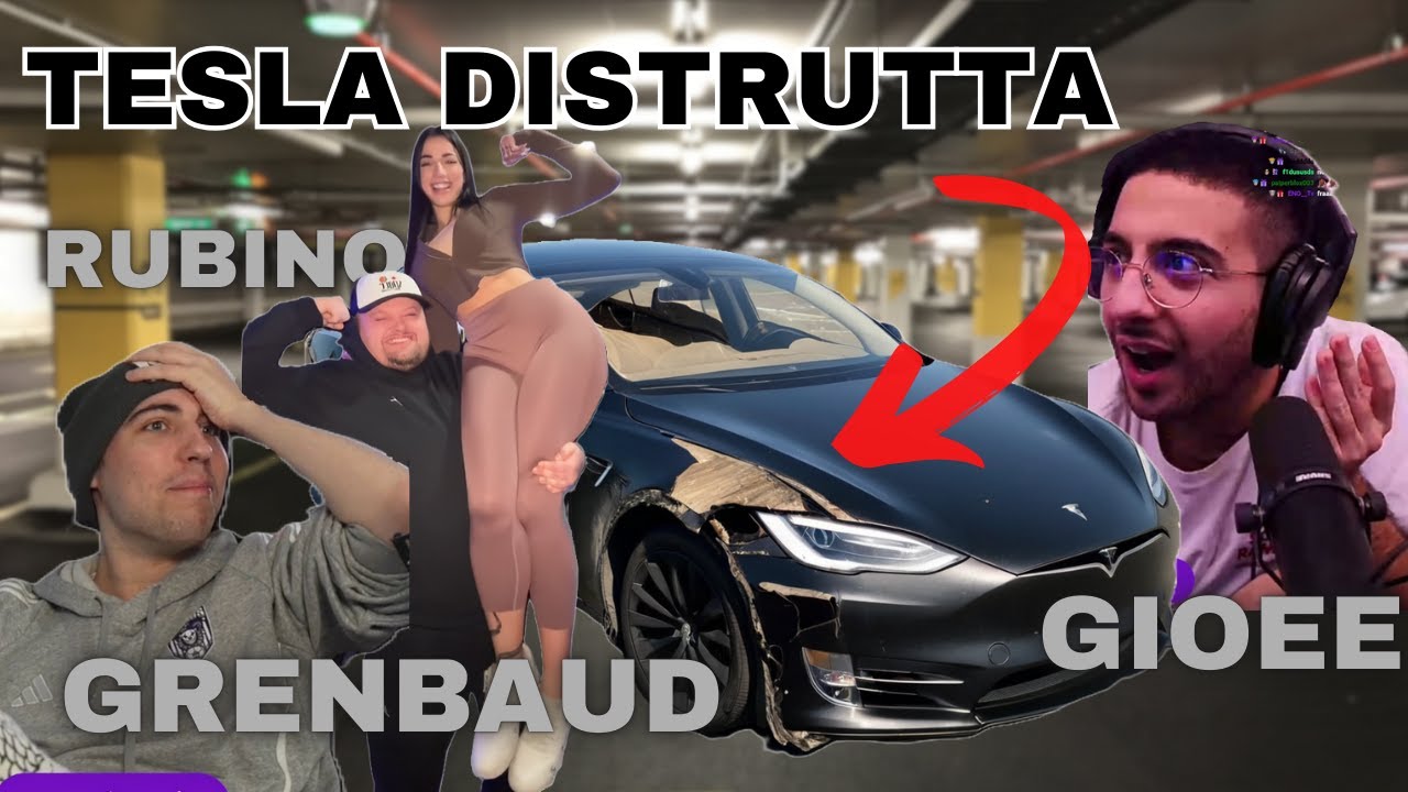 Grenbaud e Gioee PERCULANO Rubino Distrugge una Tesla! 😱 Il Proprietario Entra in Live!
