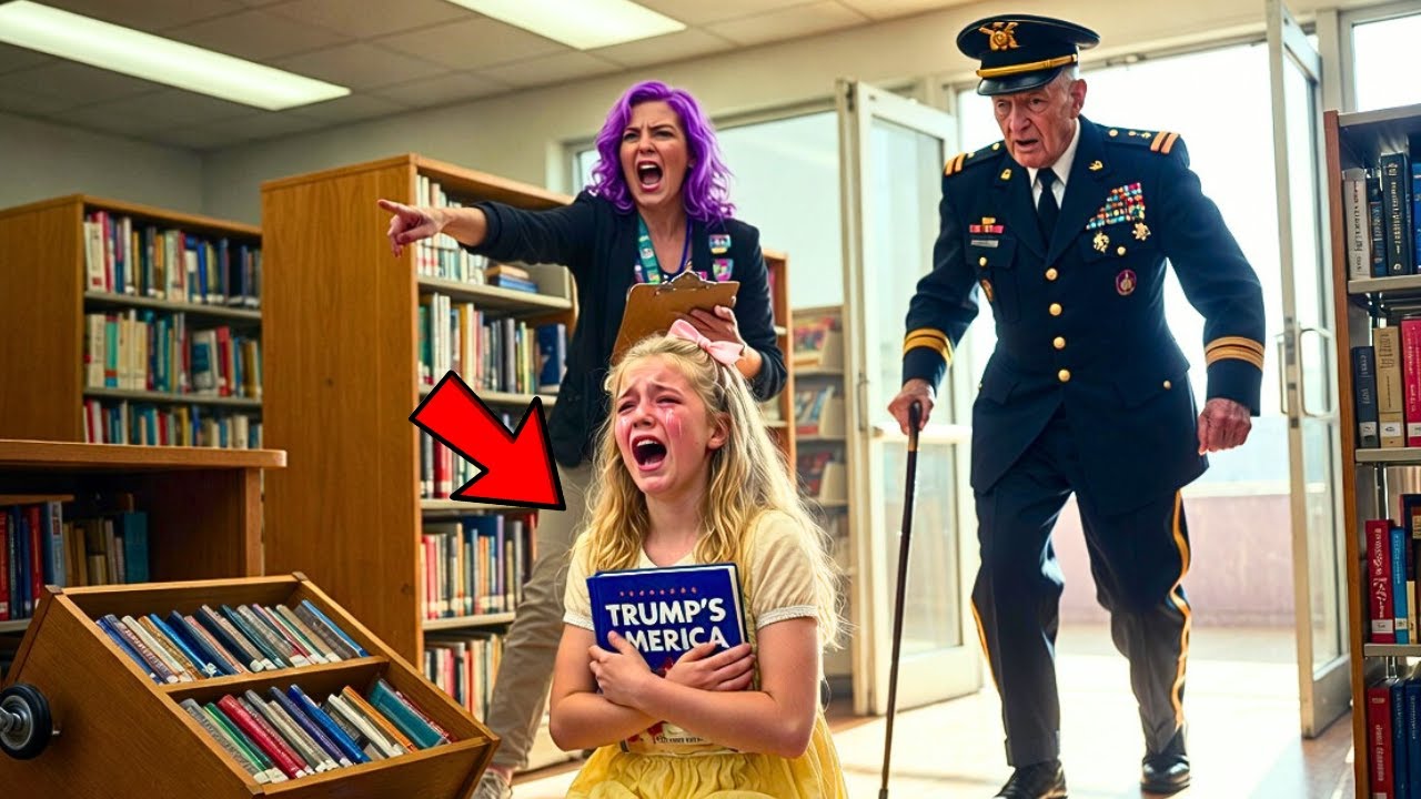 Little MAGA Girl Was Banned from the Library for a Trump Book, but a Veteran Appeared and...
