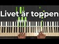 Jörgen Hansson - Livet är toppen (Piano Tutorial Lesson)
