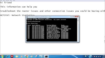 NETSTAT: Network Statistics information