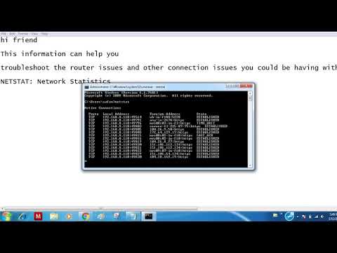 NETSTAT: Network Statistics