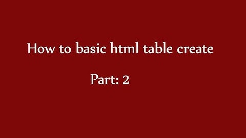 basic html Bangla tutorial part#2