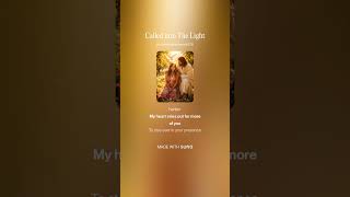 Called into The Light #christianmusic #walkinspiritoftheholyspirit