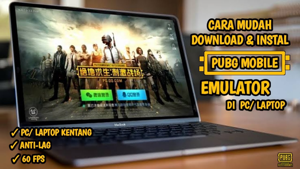 cara download pubg mobile emulator di laptop/pc | pubg mobile indonesia