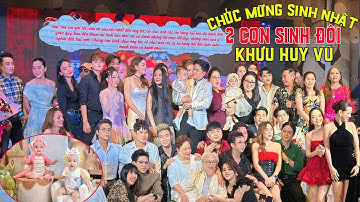 KHƯU HUY VŨ KHOE VỢ VÀ 2 CON SINH ĐÔI TRONG NGÀY SINH NHẬT CÁC CON YÊU 