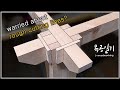 how to make strong 3-way leg joinery with 2x4 / catle joint  [woodworking]