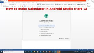 Calculator AppTutorial Part - 1 | Create Calculator in Android Studio | Live project with Android screenshot 2