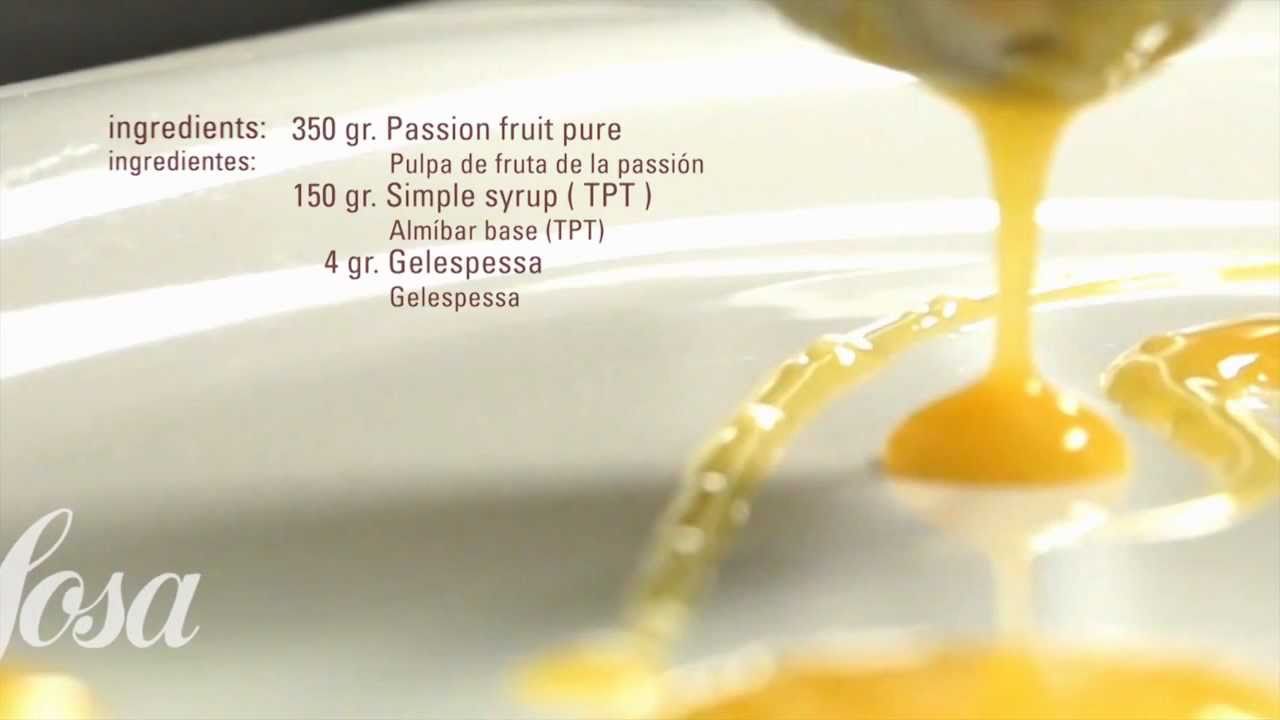 Passion Fruit Sauce · Gelespessa · Texturizers 