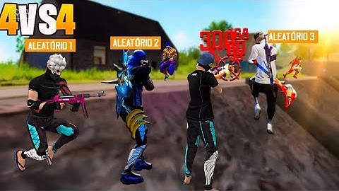 CARREGUEI OS ALEATÓRIOS EM UMA PARTIDA MUITO DIFÍCIL Free Fire MOBILE!