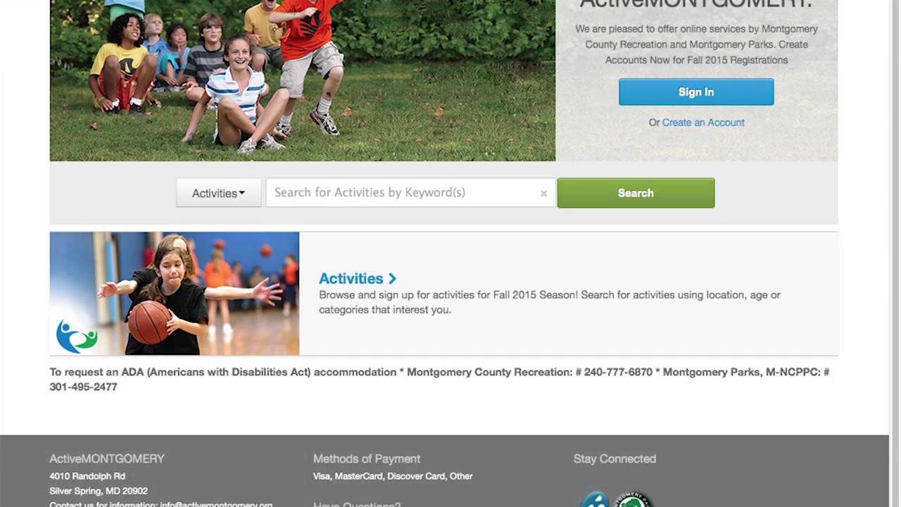 Montgomery County Launches New Online Registration System for Fall