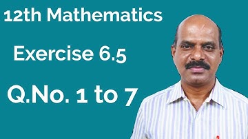 12th Exercise 6.5 | QNo 2,1,4,3,6,7,5 | (See Description) | Applications of Vector Algebra |