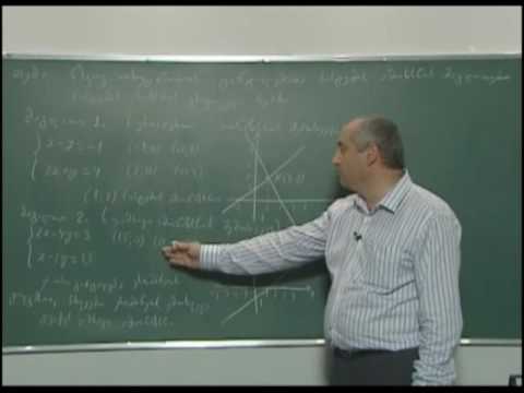 წრფივ ორუცნობიან განტოლებათა სისტემის ამოხსნის მაგალითები 1
