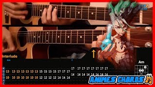 Good Morning World! - Dr. Stone Opening (Chords) Acoustic Guitar Lesson [Tutorial + TAB]