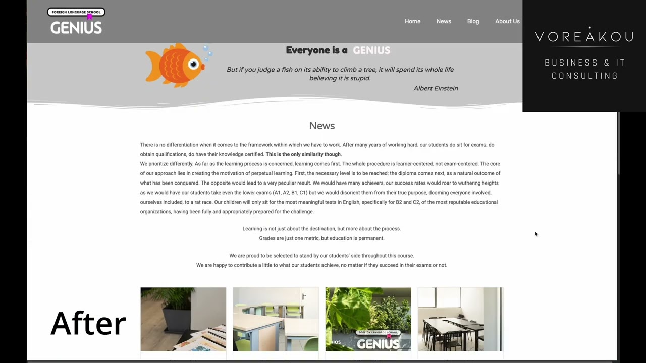Website Rebuilt​ | Digital Transformation | Voreakou IT Consulting