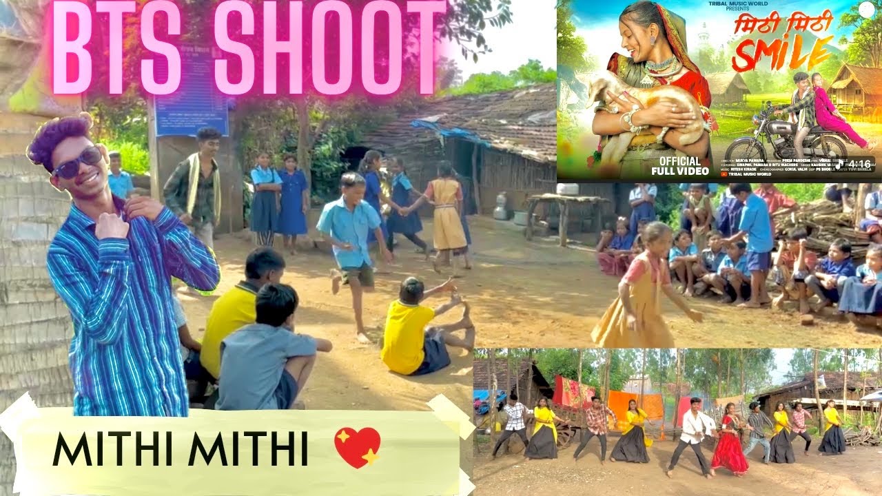 Mithi mithi smile !! BTS Shoot !! New aadivasi song !! #vishu_padvi vlog !! #Aadivasisong #BTS