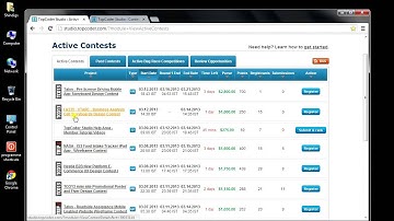 Studio TopCoder Contest Registration Tutorial