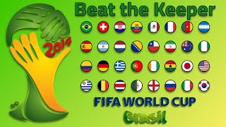 World Cup Brazil 2014  Beat The Keeper | Marble Race