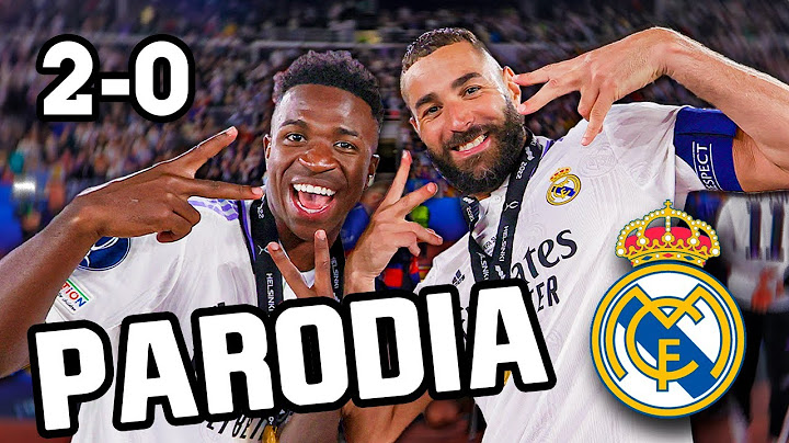 Canción Real Madrid vs Eintracht Frankfurt 2-0 (Parodia Bad Bunny - Me Porto Bonito)