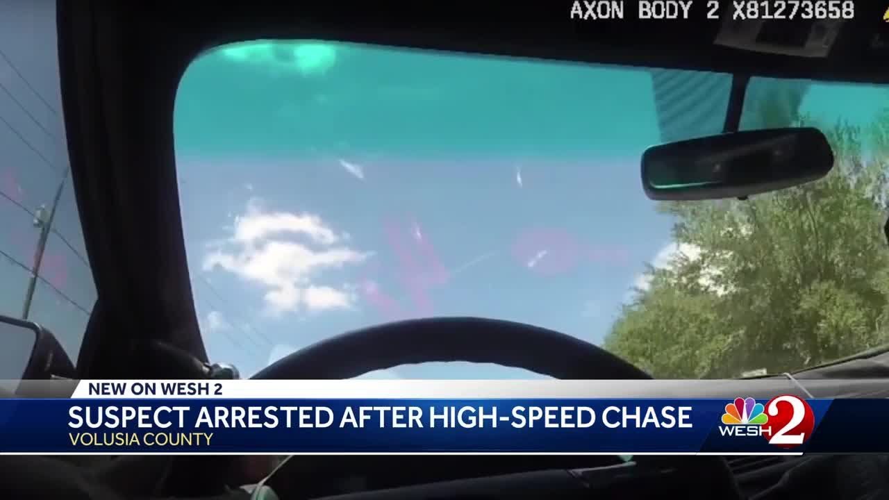Suspect arrested after high-speed chase in Volusia County - YouTube