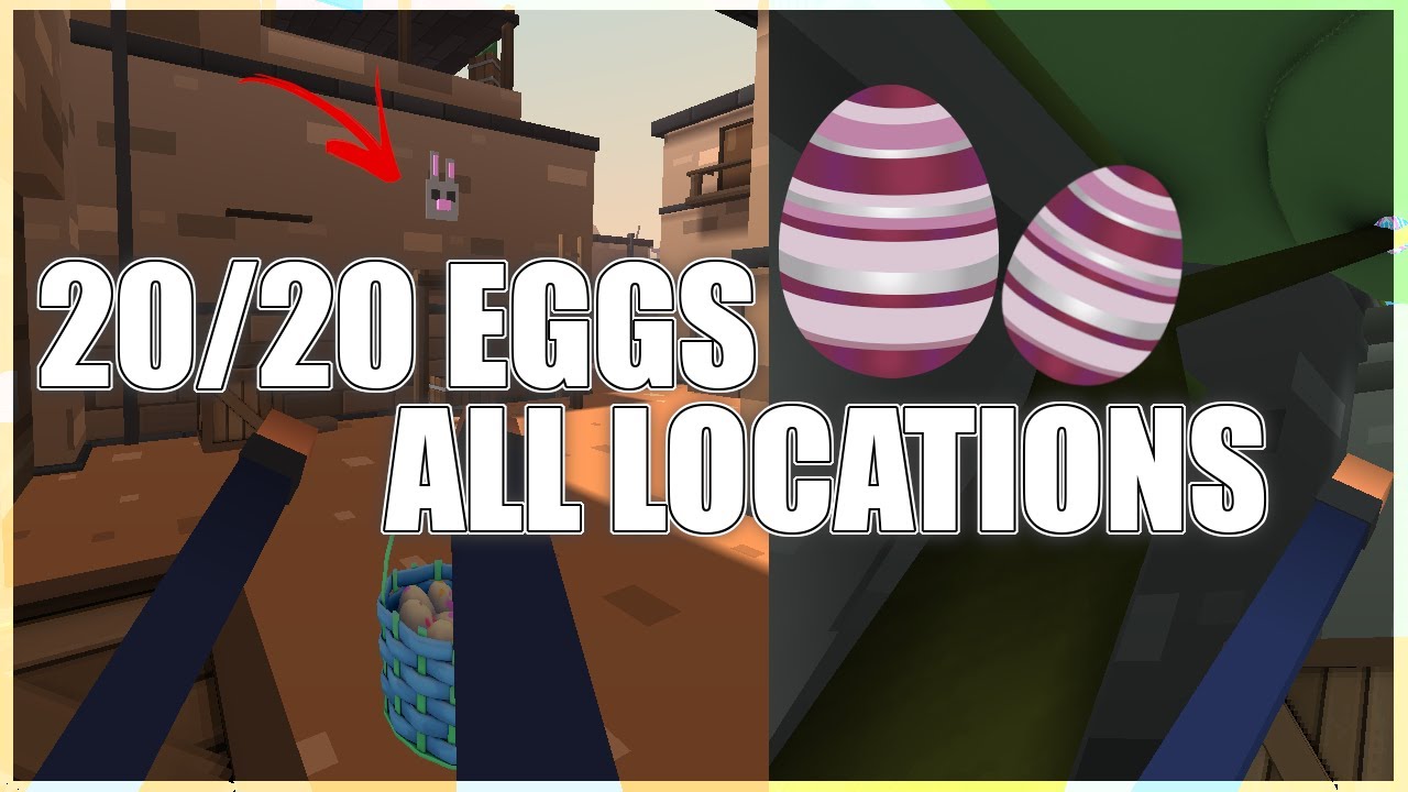 ALL EASTER EGGS LOCATION ON SANDSTORM & UNDERGROWTH KRUNKER EASTER