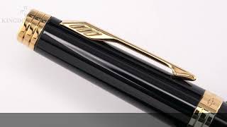 PARKER パーカー 万年筆 プリミエ ラックブラックGT F (旧型) - YouTube