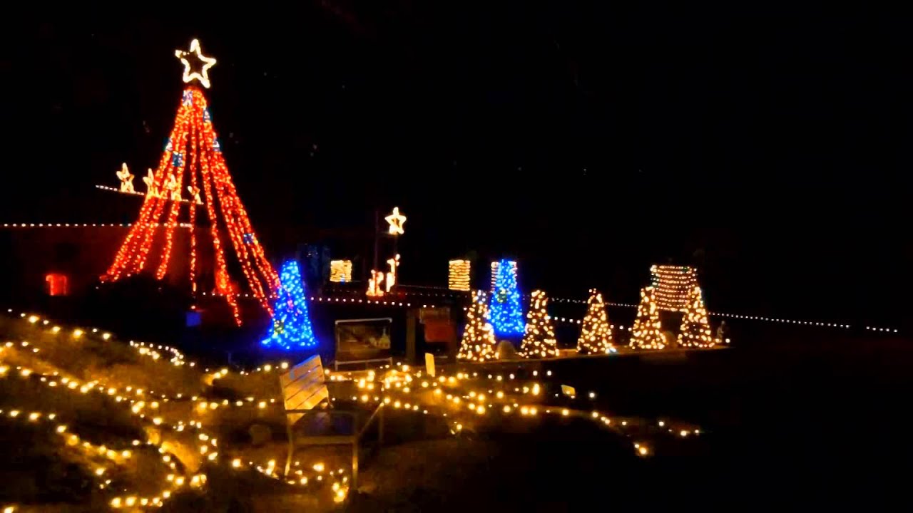 2015 Christmas Lights to Music Cha Cha Slide YouTube