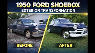 1950 Ford Shoebox Restoration Part 4 | Lowering Springs, Rear Brakes, Paint & Clear Coat (ASMR)