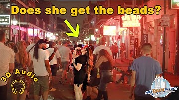 Thumbnail of 4K Night Walk Down Bourbon Street New Orleans (with Surround Sound)