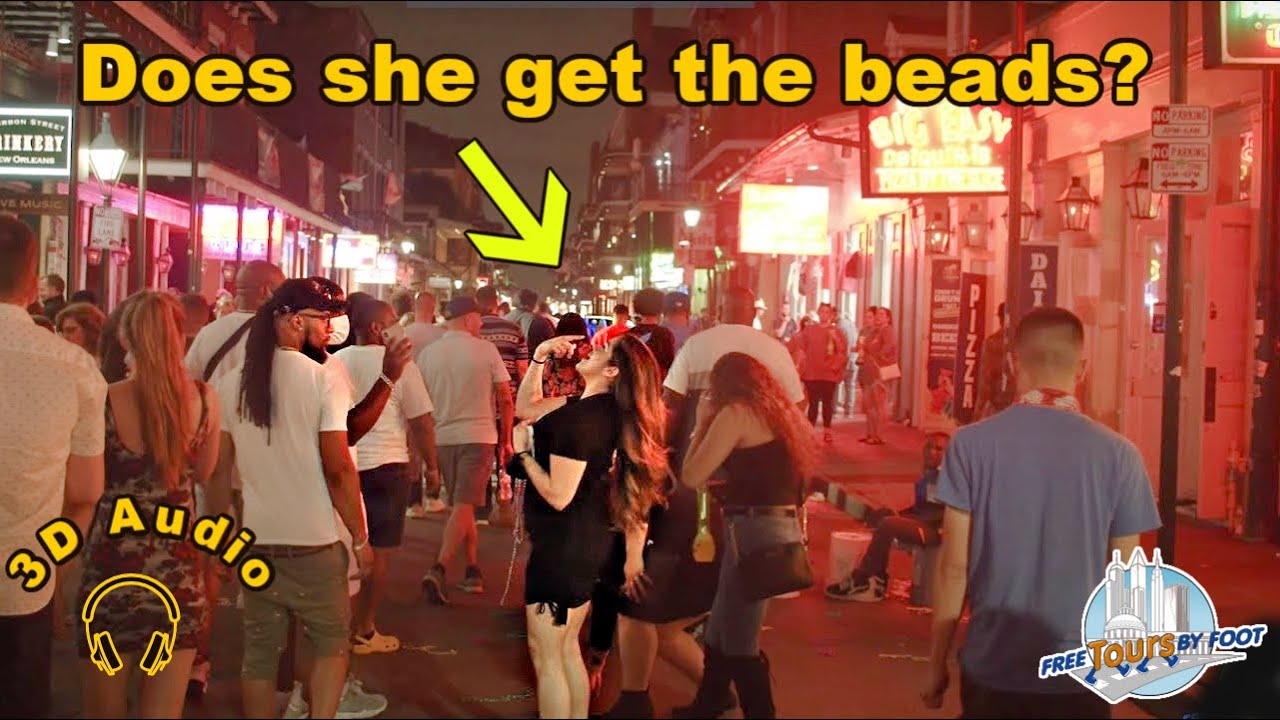 4k Night Walk Down Bourbon Street New