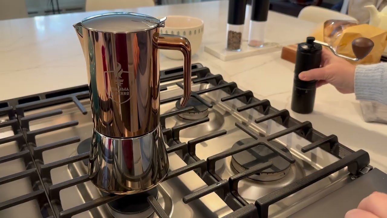 Обзор кофемолки FIAMMA & FERRO для плиты (эспрессо и ручной) | Мока-кофеварка из нержавеющей стал...