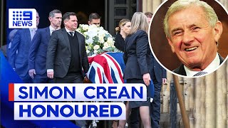 Simon Crean honoured at state funeral in Melbourne | 9 News Australia