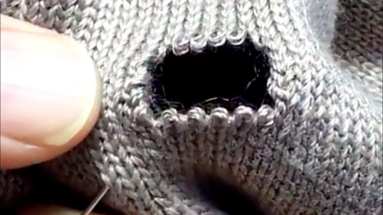 Magical Way to Repair Holes in Knitted Sweaters at Home Yourself - YouTube