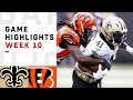 Saints vs. Bengals Week 10 Highlights | NFL 2018