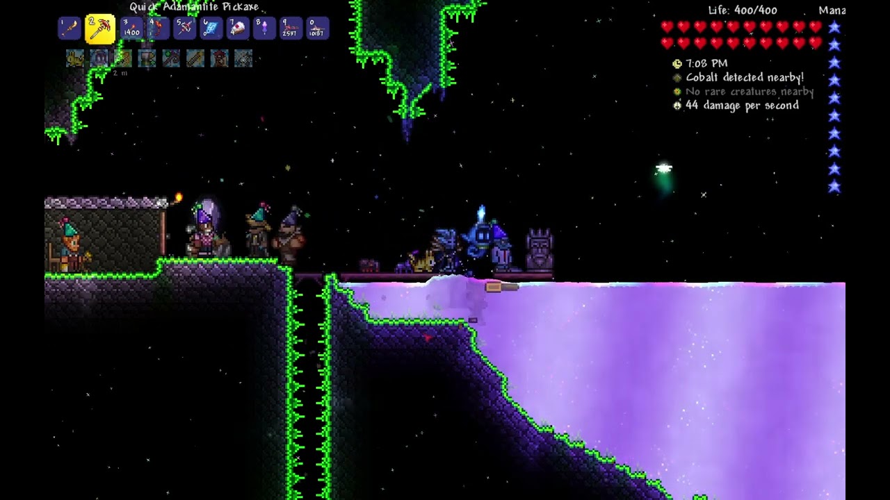 angler taking a bath in shimmer