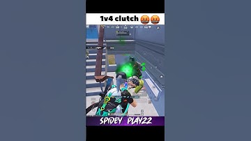 INSANE 1v4 CLUTCH IN BGMI! #bgmi #shorts #youtubeshorts