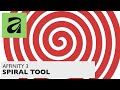 AFFINITY 3 SPIRAL TOOL | Variations Of Paths | How To Use Canva
