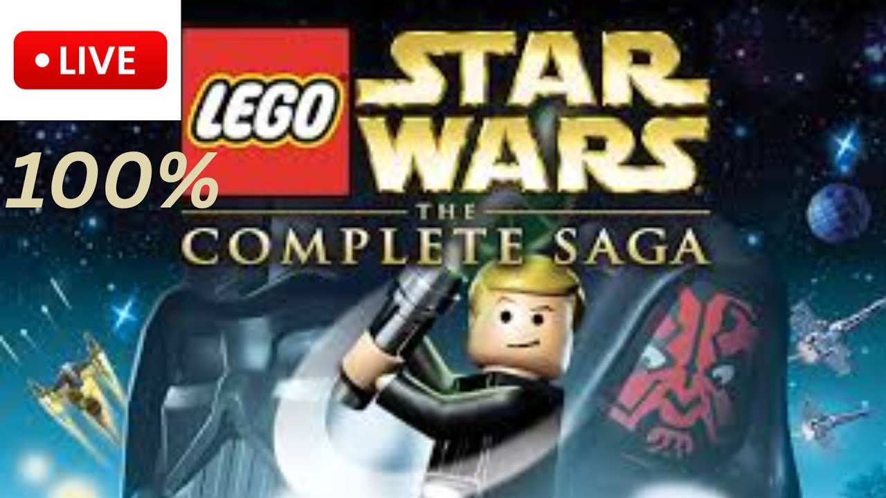 100% LEGO STAR WARS THE COMPLETE SAGA | Part 1 | (100% Lego Games Marathon)