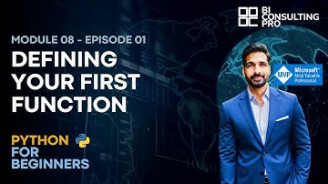 Defining Your First Function | Python for Beginners | Module 08 - Ep 01