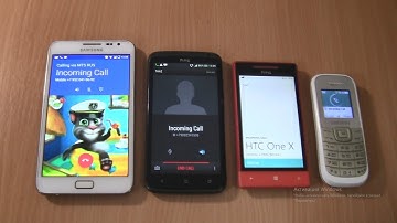 Incoming call at the Same Time  Samsung Galaxy Note 1 android 7+ HTC Android+Windows+1200M